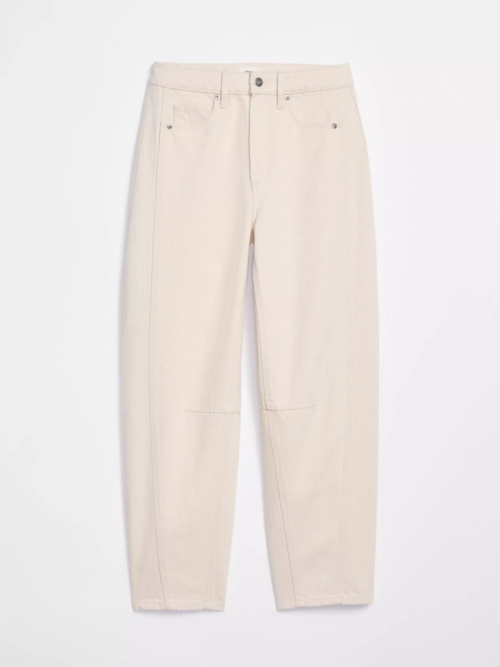 LOFT Cream Boyfriend Jeans